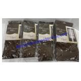 Sheer Decorative 59"x84" Brown Curtain Window