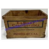 Eatmor Cranberries Wooden Crate 17"x10"x11"