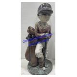 Cement Little Boy Golfing Statue 23" Tall