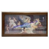 Cherub & Lady Picture 33"x17"