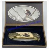 Bald Eagle Collectors Pocket Knife- Decorative Box