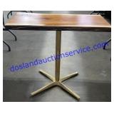 Wood Live Edge Table (34 x 29 x 18)