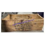 Slaymaker Lock Co. Wooden Crate 31"x15"x11"