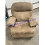 Mocha Colored Suede Recliner -Missing Power Cord