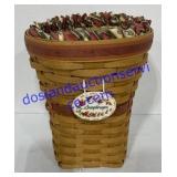 Longaberger Basket W/ Snapdragon Tag 10"