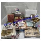 Sterilite Container Full of Cards Making Supplies