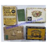 Vintage Cigar Boxes & Books