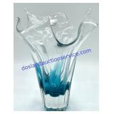 Blanko Handcrafted Scalloped Edge Vase (9")