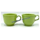 Pair of Lime Green Fiesta Coffee Cups (No