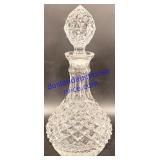 Beautiful Heavy Glass Decanter (12")