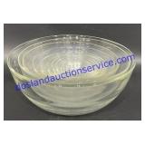 10 Piece Glass Duraflex France Nesting Bowl Set