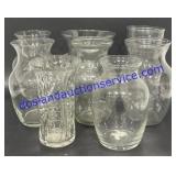 Lot of (8) Glass Vases