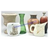 Lot of Misc. Vases & Small Pitcher