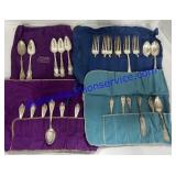Misc Silverware Sets - Jaccards , Birks & Plank &