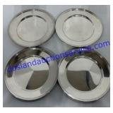 (4) F.B. Rogers Silver Plate Saucers