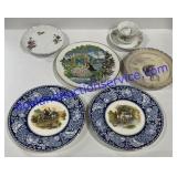 Misc Decorative Plates & Tea Cup W/Saucer