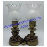 Set of Side Table Lamps 11" Tall