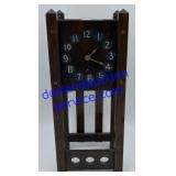 Wooden Wind Up Clock 13" Tall