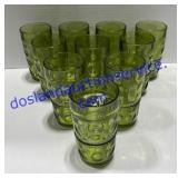 ( 10 ) Green Glass Glasses