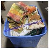 Tote Filled With Misc Linens