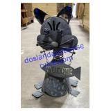 Tin Cat Garden Decor 14"