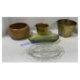 Tin Basket Decor , Ceramic Pot , Candy Dish &