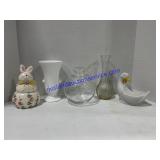 Vases , Candy Jar , Soap Holder & Bunny Candle
