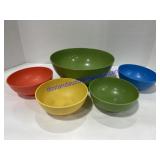 Plastic Bowls & Serving Bowl Set