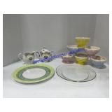 Plates, Cream & Sugar Glassware & Dessert Bowls