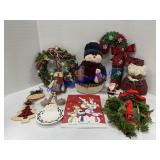 Christmas Decorations , Wreath , Santa Plate ,