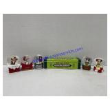 Wrigleys Gum Tin & Mickey Mouse Snow Globes 2.5"