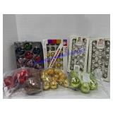 Assortment of Colorful Christmas Tree Bulbs