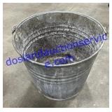 Vintage Aluminum Bucket 9" Tall