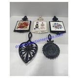 Cast Iron Trivets Ceramic Tile Decor