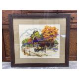 Framed Embroidery Piece (24 x 22)