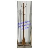 Wooden Coat Tree (70")