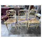 Lot of (3) Hitchcock Chairs - 33"