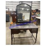 Vintage Wooden Vanity (42 x 30 x 20)
