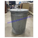 Garbage Can Filled W/ Plastic Buckets