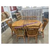 Dining Room Table & (6) Matching Chairs Table