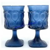 Lot of (14) Vintage Noritake Cobalt Blue Goblets