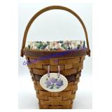 Longaberger 1994 Lilac Basket (7 x 7 x 7)
