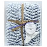 Faux Fur Sherpa Throw (50 x 60) - Brand New