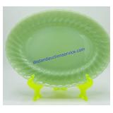 Vintage AH Jade-ite Shell Platter (13 x 10)