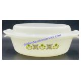 Vintage Fire King 1.5 Quart Covered Dish