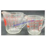 Pair of Glass Measuring Cups