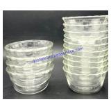 Lot of (10) Fire King & (4) Pyrex Small Glass