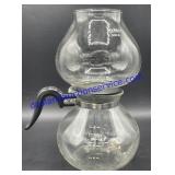 Vintage Pyrex Glass Double Bubble Coffee Pot UW-8