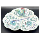 Rooster Ceramic Divided Dish