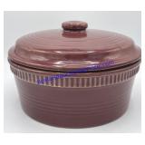 Stoneware Covered Dish (6" Tall 10" Wide)